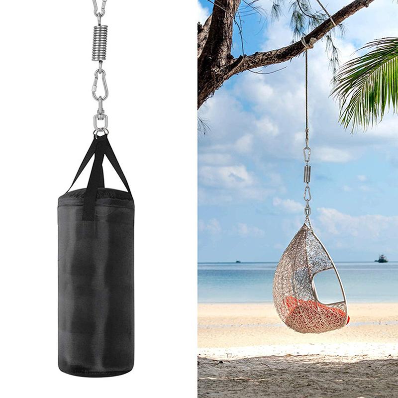 Heavy Duty Hanging Chairs Spring Hammock Springs Stainless Steel Spring Coil Swing Outdoor Hammock Torsion Suspen Hook Spring