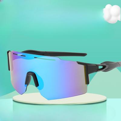 Bunte Fahrradbrille für Kinder. Neue Sport-Sonnenbrille für Jugendliche mit UV-Schutz.