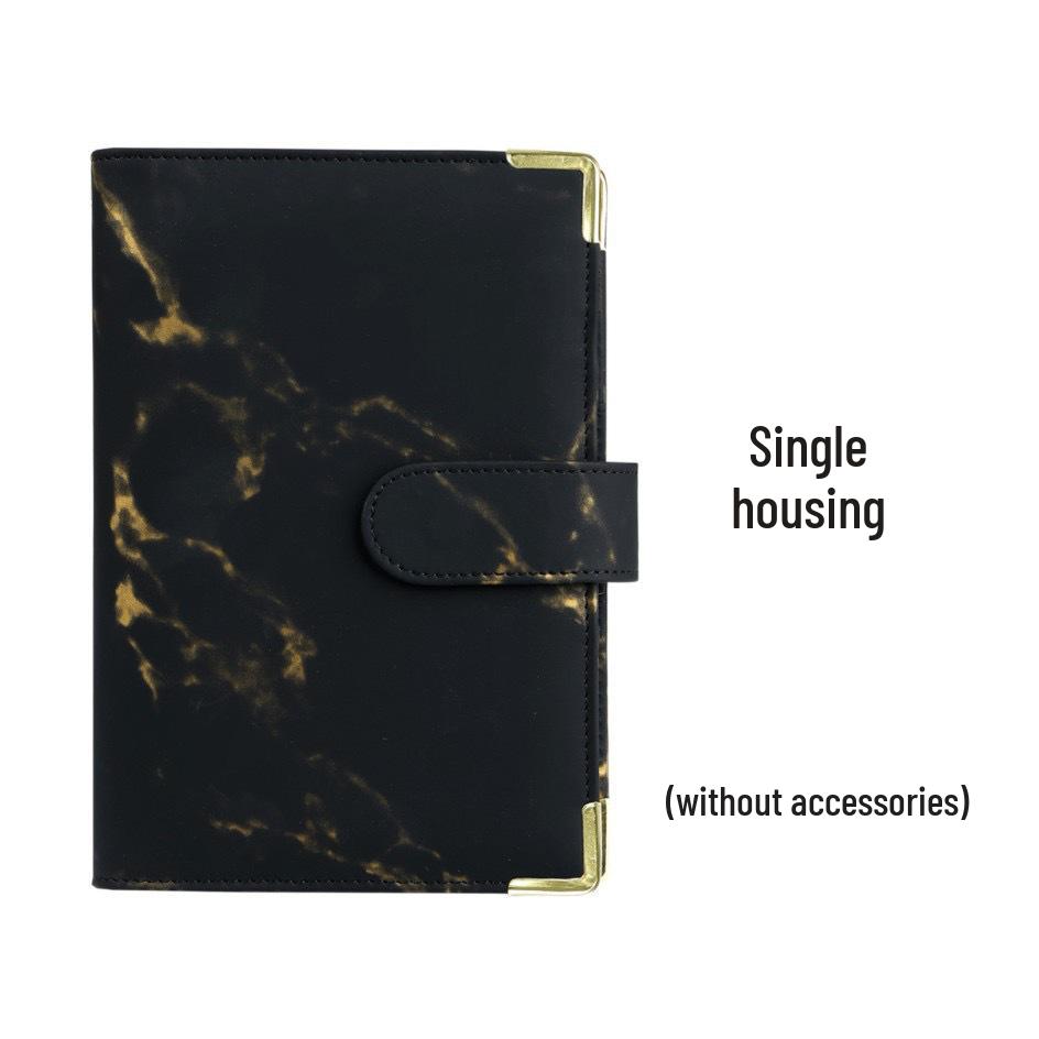 Marble Pattern A6 PU Leather Cash Budget Binder & Savings Notebook
