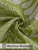 1pc Small Window Curtains for Bedroom Short Curtain for Bathroom Living Room, Leaves Print Through Rod Blackout Curtains (95%)