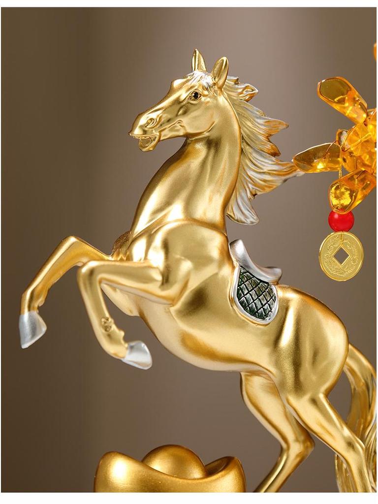 Luxurious Zodiac Horse Money Tree Ornament for Entrance or Living Room Decor: Perfect Gift