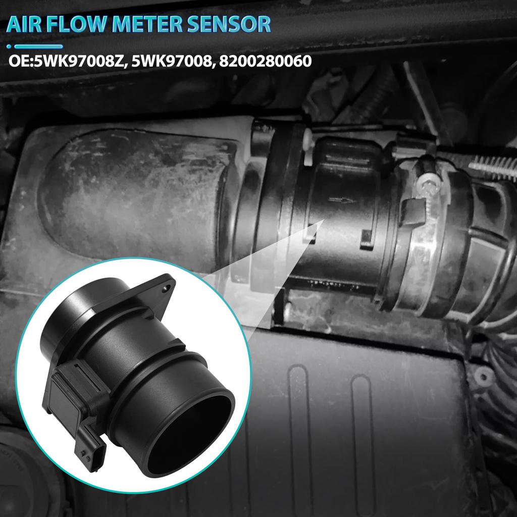 Mass Air Flow MAF Sensor Meter For Renault Clio Master Trafic Kangoo Megane Scenic Vauxhall Vivaro Movano 1.5 2.0 2.5 5WK97008Z