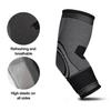 1Pc Elbow Compression Sleeve with Fastener Tape High Elastic Breathable Pain Relief Weightlifting Sports Tennis Elbow Brace
