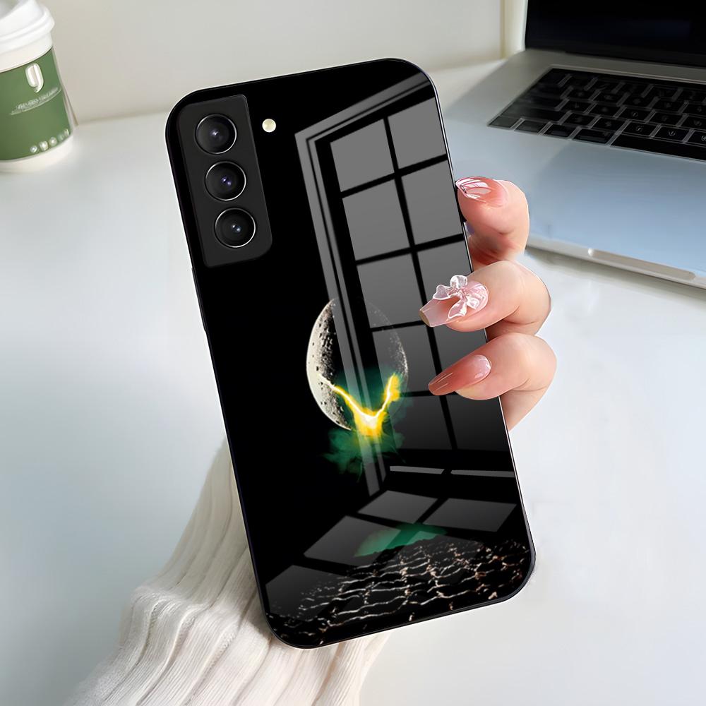 

Чехол для телефона Космический Хоррор Фильм Чужой Для Samsung S26 S25 S24 FE S23 S22 S21 Plus S20 Ultra Note20Ultra Черная Стеклянная Крышка Galaxy S26 Ultra