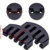 4PCS Rubber Material Rubber Violin Mute Black Color Round Tourte Mute  For Violin Practice