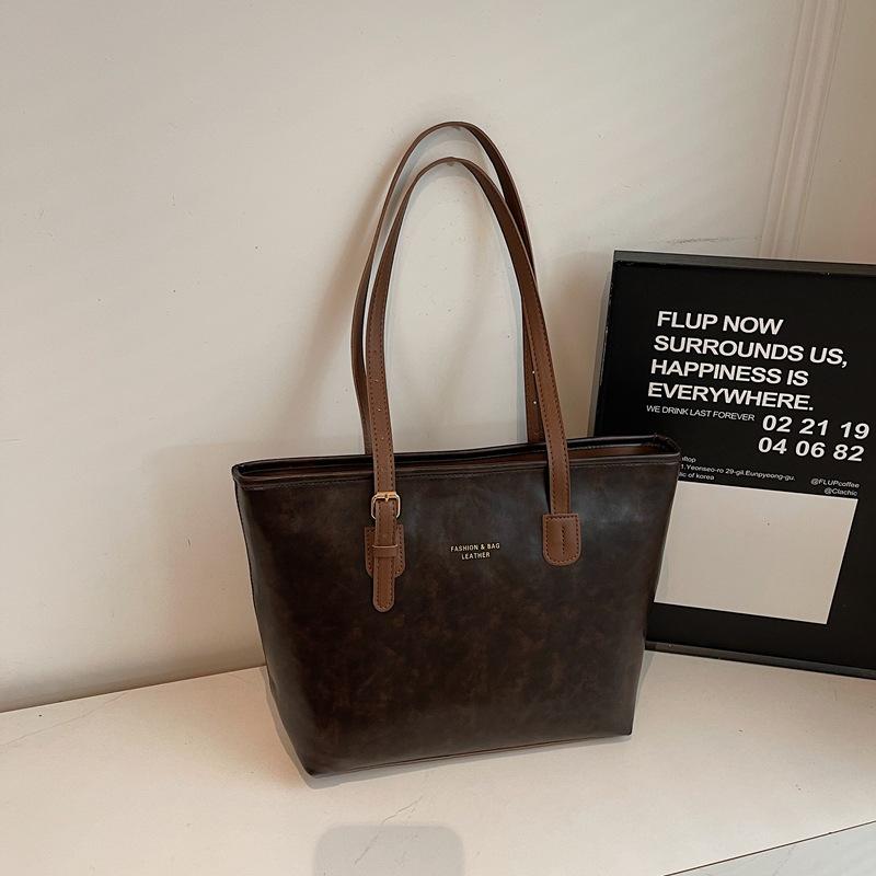 

Винтажная большая сумка-тоут женская осенне-зимняя новая повседневная сумка через плечо высокая ценность персонализированная сумка подмышку