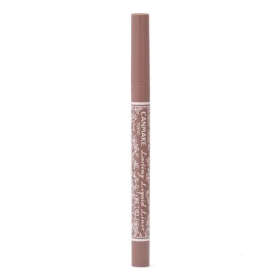 Canmake Lasting Liquid Liner 08 Brown Maronge 0.5ml Liquid Eyeliner Extra Fine Brush Quick Dry Hot Water Off