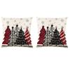 2Pcs 45x45cm Xmas Throw Pillow Case Microfiber Pillow Shell Sofa Pillowcase  Children