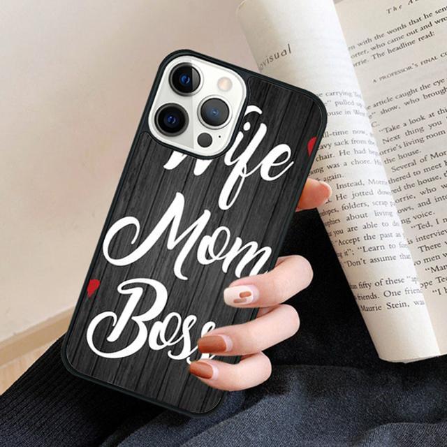 Wife Mamma Boss Phone Case Cover For iPhone 17 Air 16 15 14 Plus for Apple 16 11 12 13 Pro Max Coque