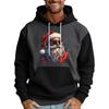 Men's Christmas Print Color Block Hooded Casual Sports Comfort Sweatshirt