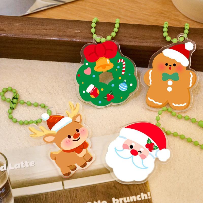 Cute Christmas Keychains, Student Santa Claus, Christmas Snowman Decorative Pendants, Christmas Small Gifts