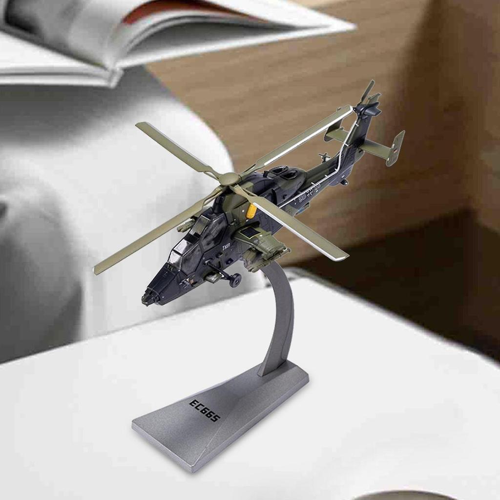 1/72 Scale EC665 Helicopter Souvenir Desktop Decoration for Shelf TV Cabinet