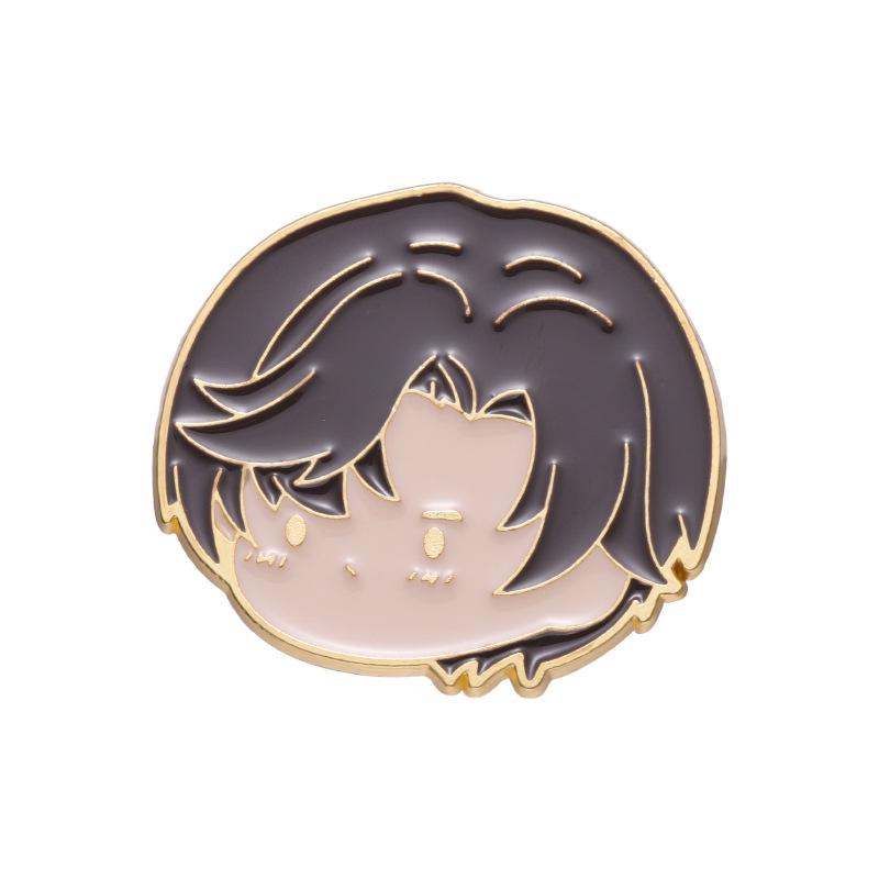 Anime Stylish Character Brooch Unique Metal Enamel Pin Trendy Fashion Accessory For Everyone