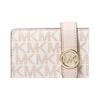 MICHAEL KORS Greenwich Monogram Logo Print Coated Canvas Wallet Medium Women's Pink