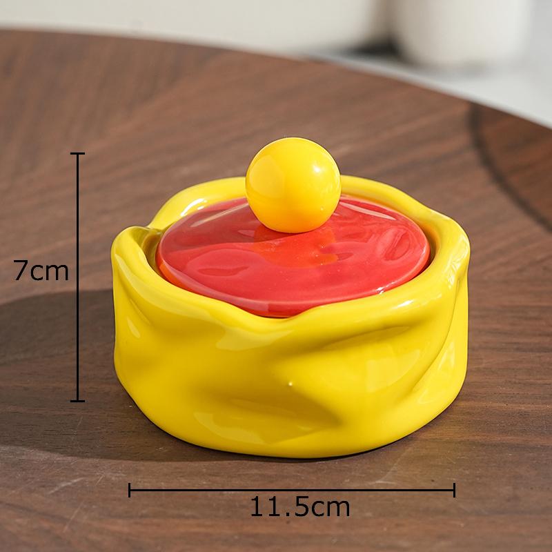 Colorful Irregular Shape Ashtray Ceramic Ash Tray Home Office Table Smoking Accessories for Weed Ashtrays Gift for Boyfriend