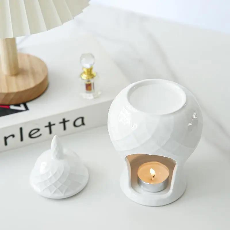 Ginger Jar Aromatherapy Furnace Ceramic Incense Candle Furnace Household Candle Ceramic Oil Lamp Furnace General Jar Ornaments