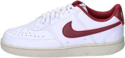Sneaker Court Vision Low Next Nature Damen weiß/muslin/metallischer goldener Stern/Teamrot