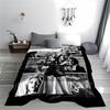 Monochrome Fashion Collage Blanket for all seasons blanket lunch break throw gift