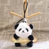 Doll Pendant, Mini Size Portable Keychain Pendant, Soft Velvet Fabric Panda Design Doll, Durable Accessory for Bags Keys Backpacks