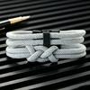 2Pcs Handmade Infinity Knot Men Bracelet Top Grade A 4mm Braided Cord 6 Color Options Daily Casual Jewelry Wrist Accessories