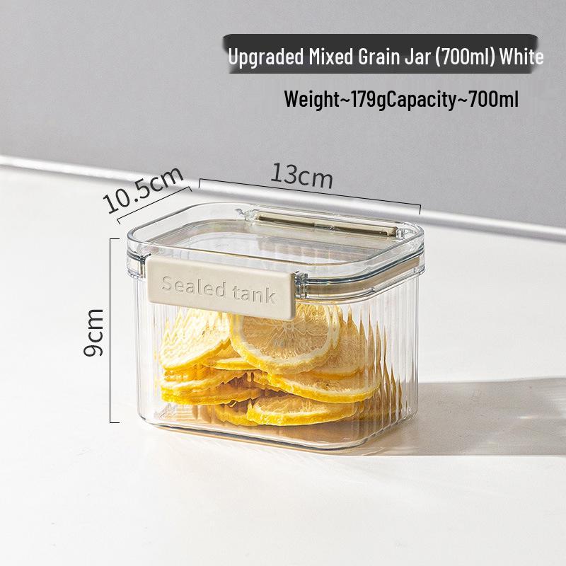 Food-Grade Transparent Airtight Jar for Whole Grains, Spices, and Dry Goods