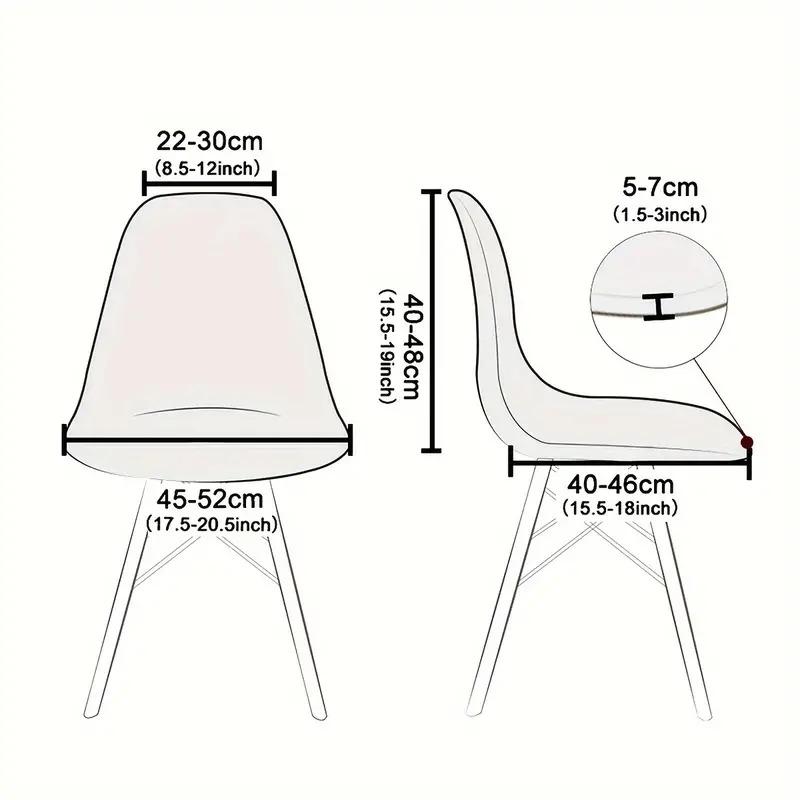1pc Stretch Dining Chair Non-slip Solid Color Seat Slipcover Washable Removable Armless Chair Case for Wedding Hotel Banquet