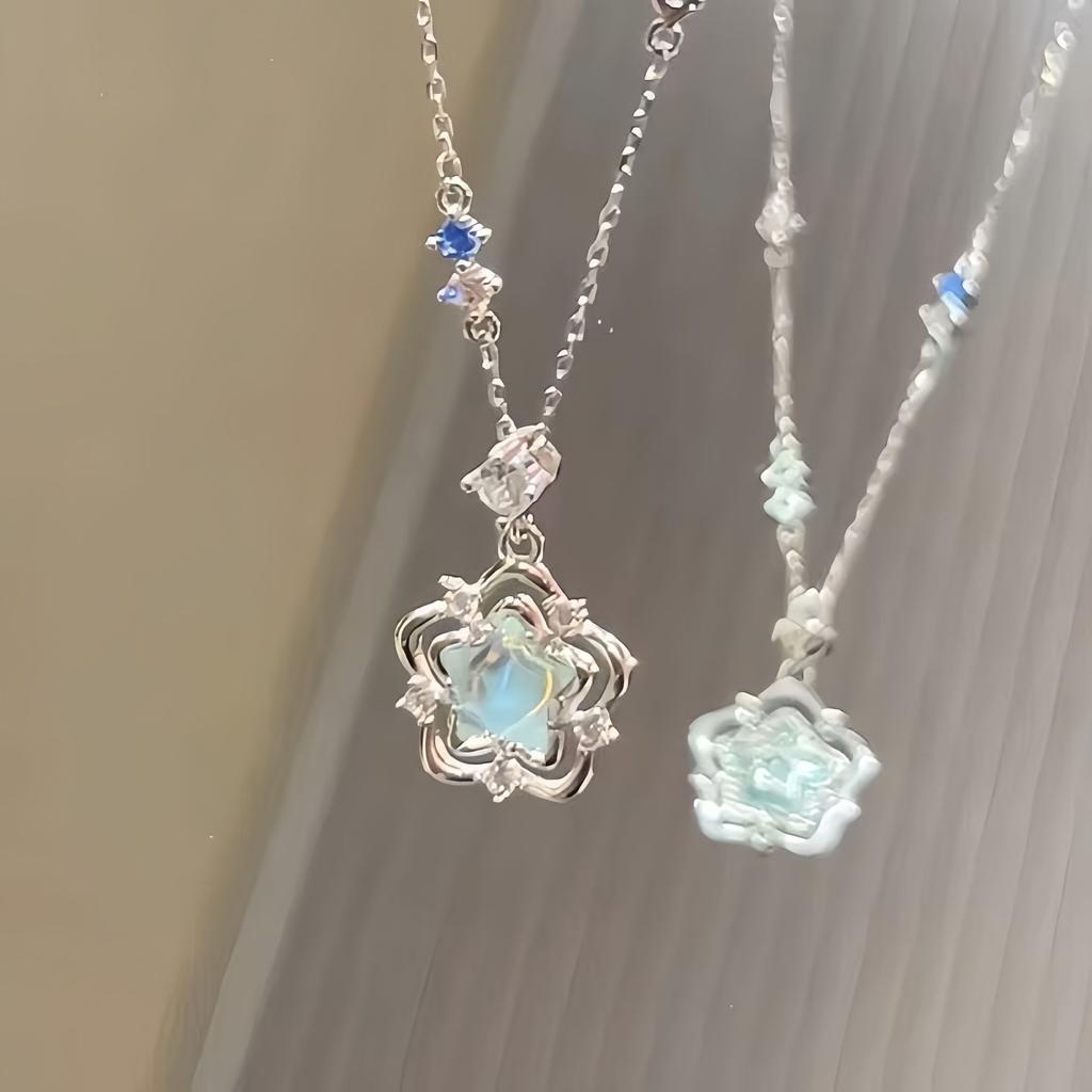 New light luxury versatile ocean heart necklace, high-end design exquisite temperament, give girlfriend friend collarbone chain
