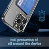 for iPhone 15 14 13 12 11 Pro Max Heavy Duty Protection Anti-Yellow Clear Case with Credit Card Holder ID Card Slot Design Case