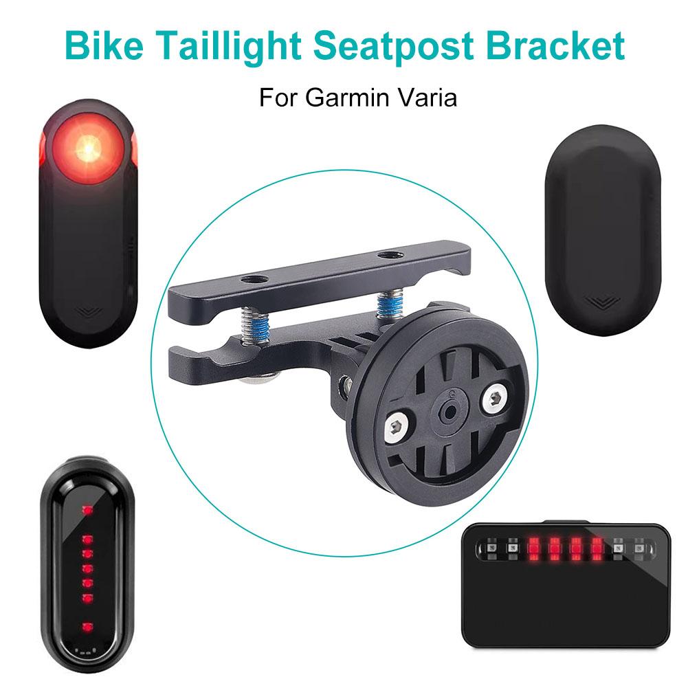 Fahrrad-Rücklicht-Sattelstützhalterung aus Aluminiumlegierung für MTB-Fahrradlicht, Halterung für Cycling Action-Kamera für Garmin Varia Radar