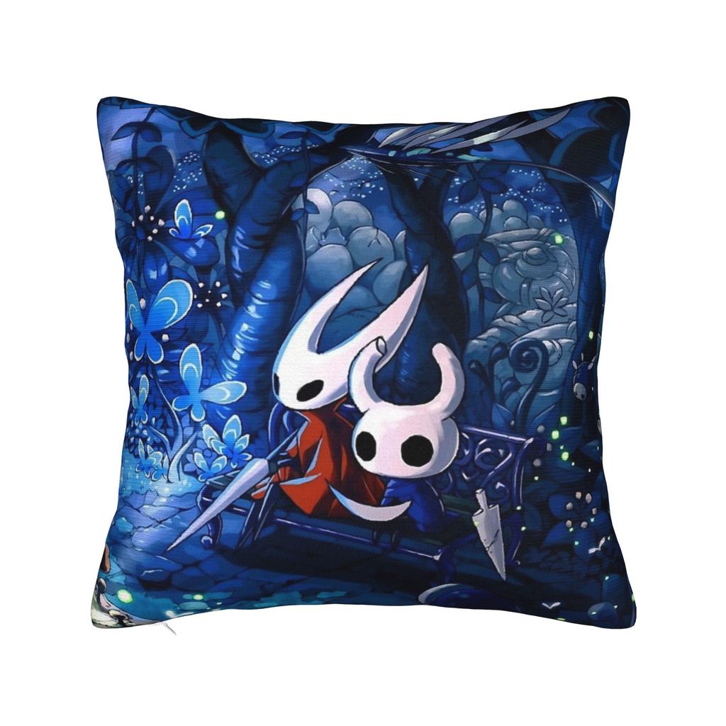 Hollow Knight Quadratische Kissenbezüge Polyester Auto Action-Abenteuer Kissenhülle Kreative Dekor Kissenbezug 4545