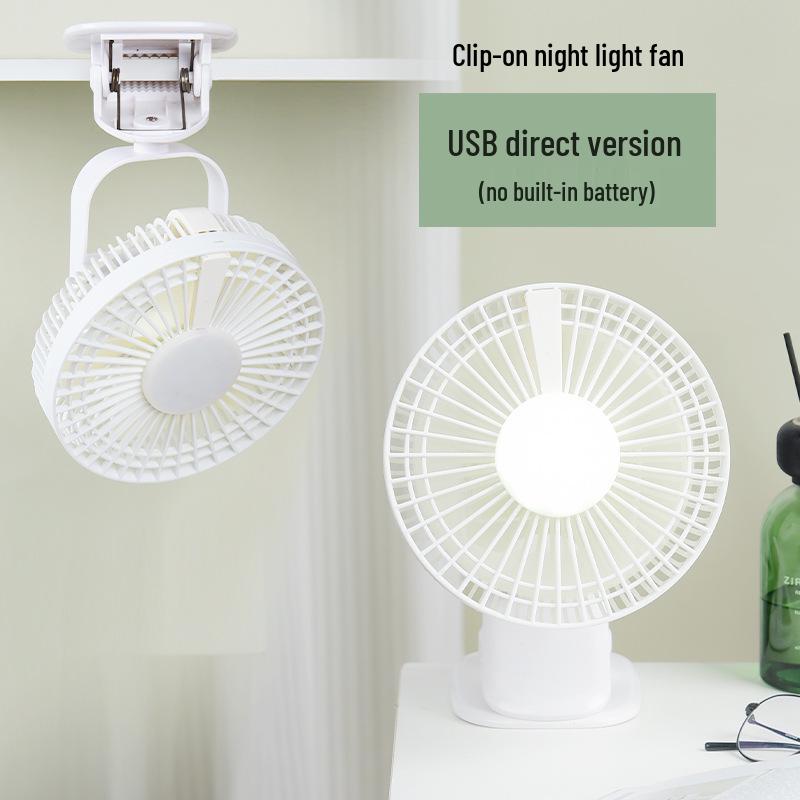 Portable Desktop Air Cooler with Night Light - Compact Household Electric Fan for Indoor Cooling and Humidification