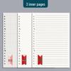 Stylish B5 Ring Binder Notebook with Detachable Coil, Thick Pages, Ideal for Students