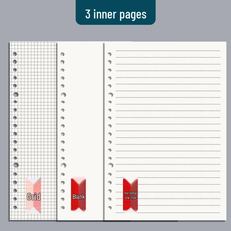 Stylish B5 Ring Binder Notebook with Detachable Coil, Thick Pages, Ideal for Students