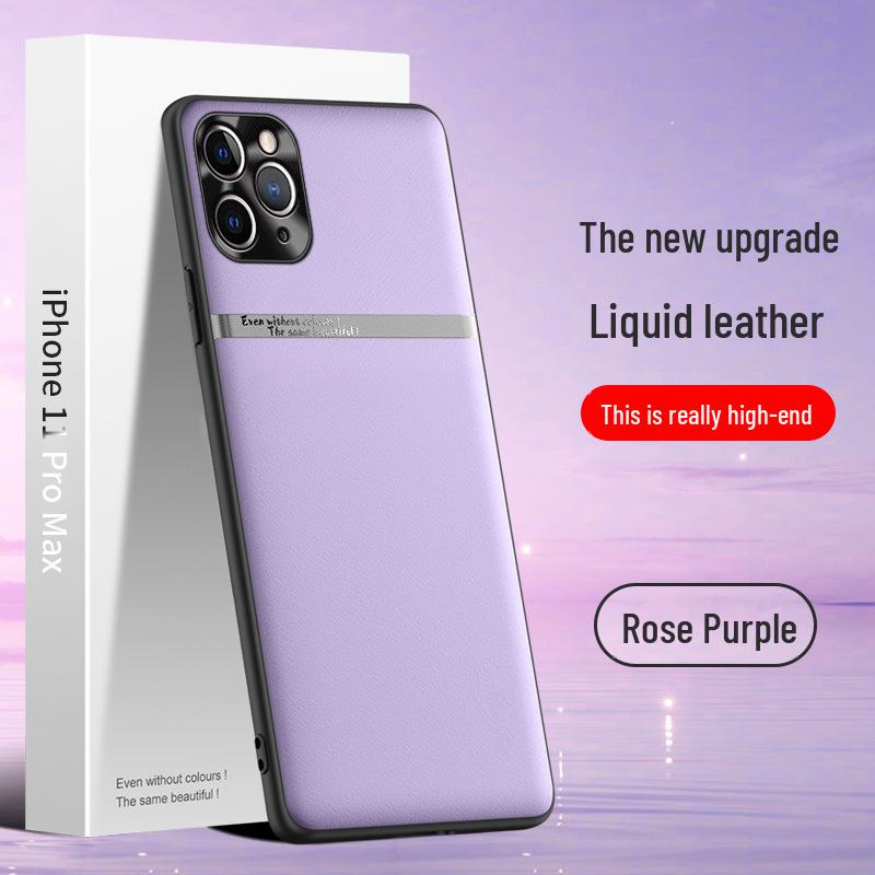 Anti-Fall Liquid Leather Case for Apple 11 Pro Max | One-Piece Anti-Protective Cover