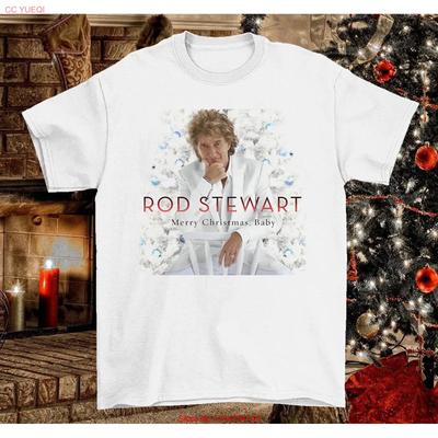 Merry Christmas Baby by Rod Stewart T Shirt Cotton Full Size S 5XL Vintage Washed Streetwear Stylish Breathable Graphic