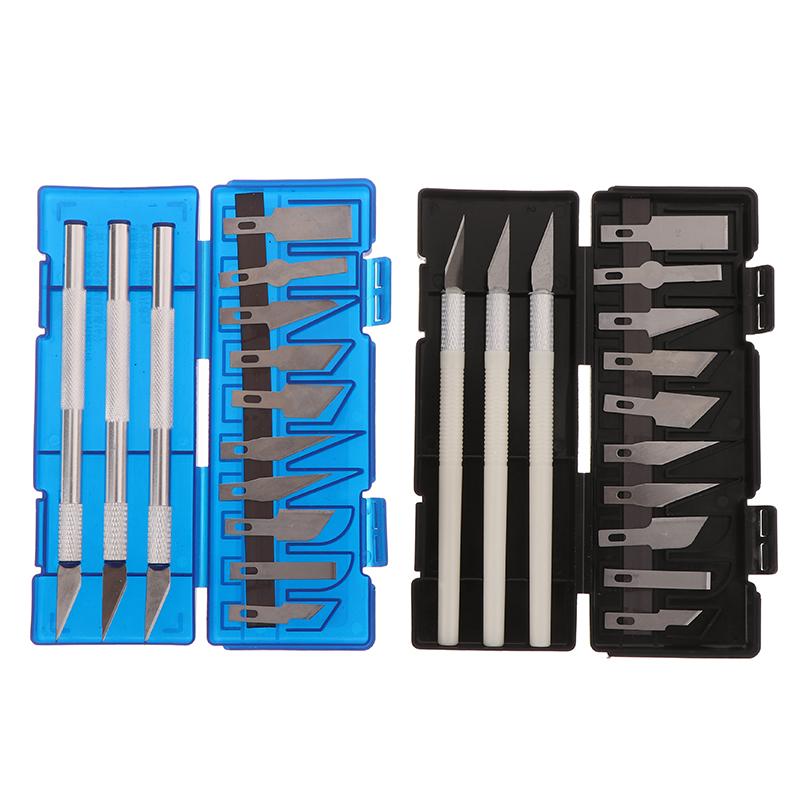13Pcs Metal Art Knife Aluminum Alloy Carving Knife Tool Set - Perfect For Paper-Cut, Handcraft & Model Making
