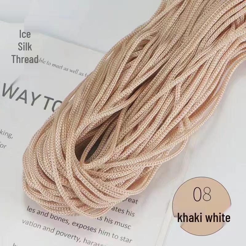 Lightweight Thick Ice Silk Yarn Hand-Knitted Hat & Large Bundle for Spring/Summer Crochet