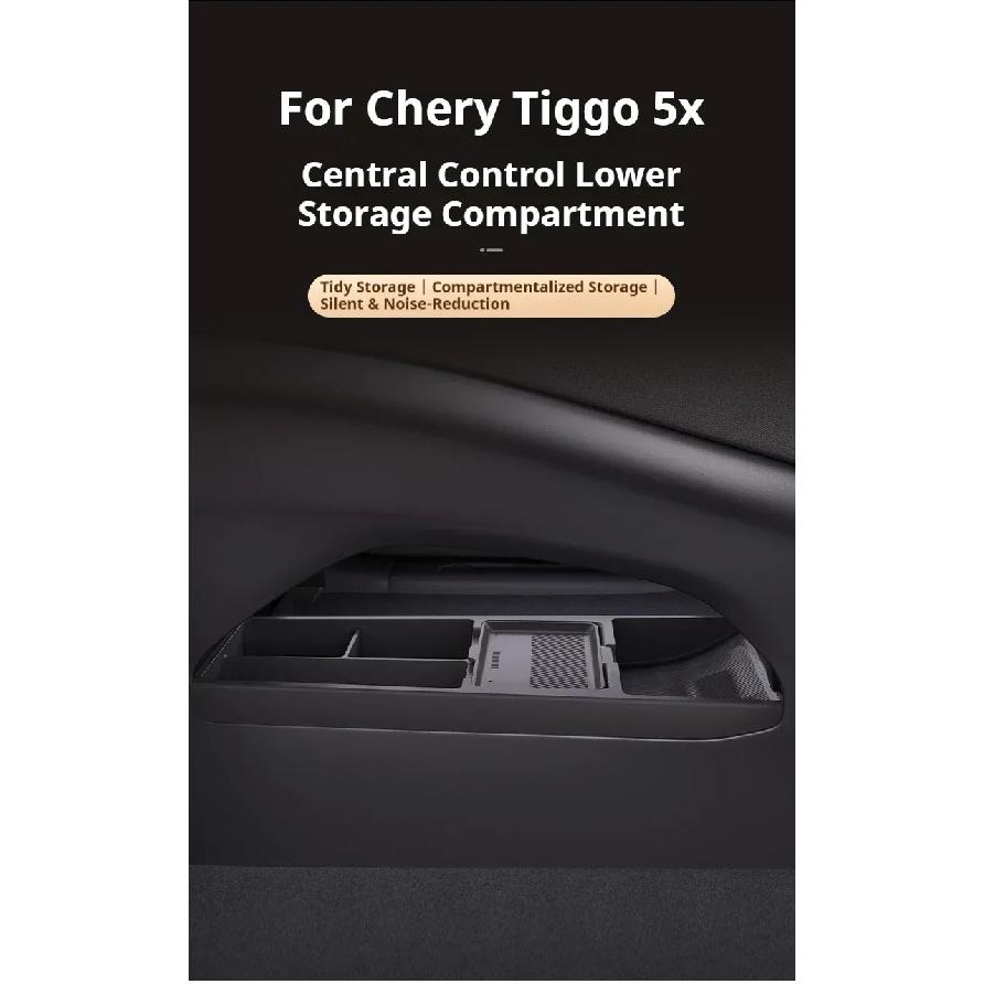 For Chery Tiggo 5X Silicone Storage Box Center Console under Layer Modification Special Car Interior Accessories Organizer