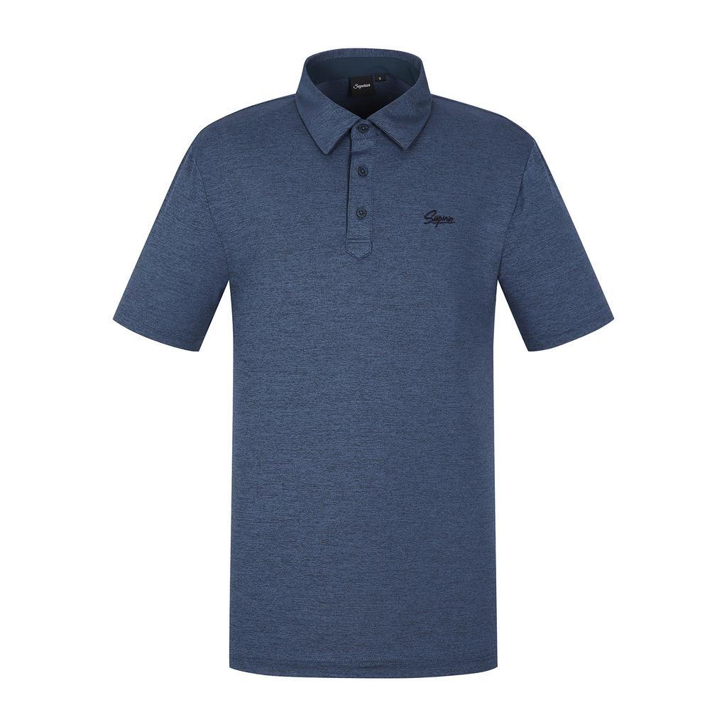 SUPERIOR Men'S Basic Collared T-Shirt Blue (Imjftty20143)