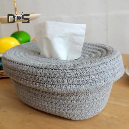 Ręcznie wykonany pojemnik do przechowywania chusteczek, pojemnik do przechowywania papieru, duża pojemność, biurko, pyłoszczelne pudełko na chusteczki z pokrywką