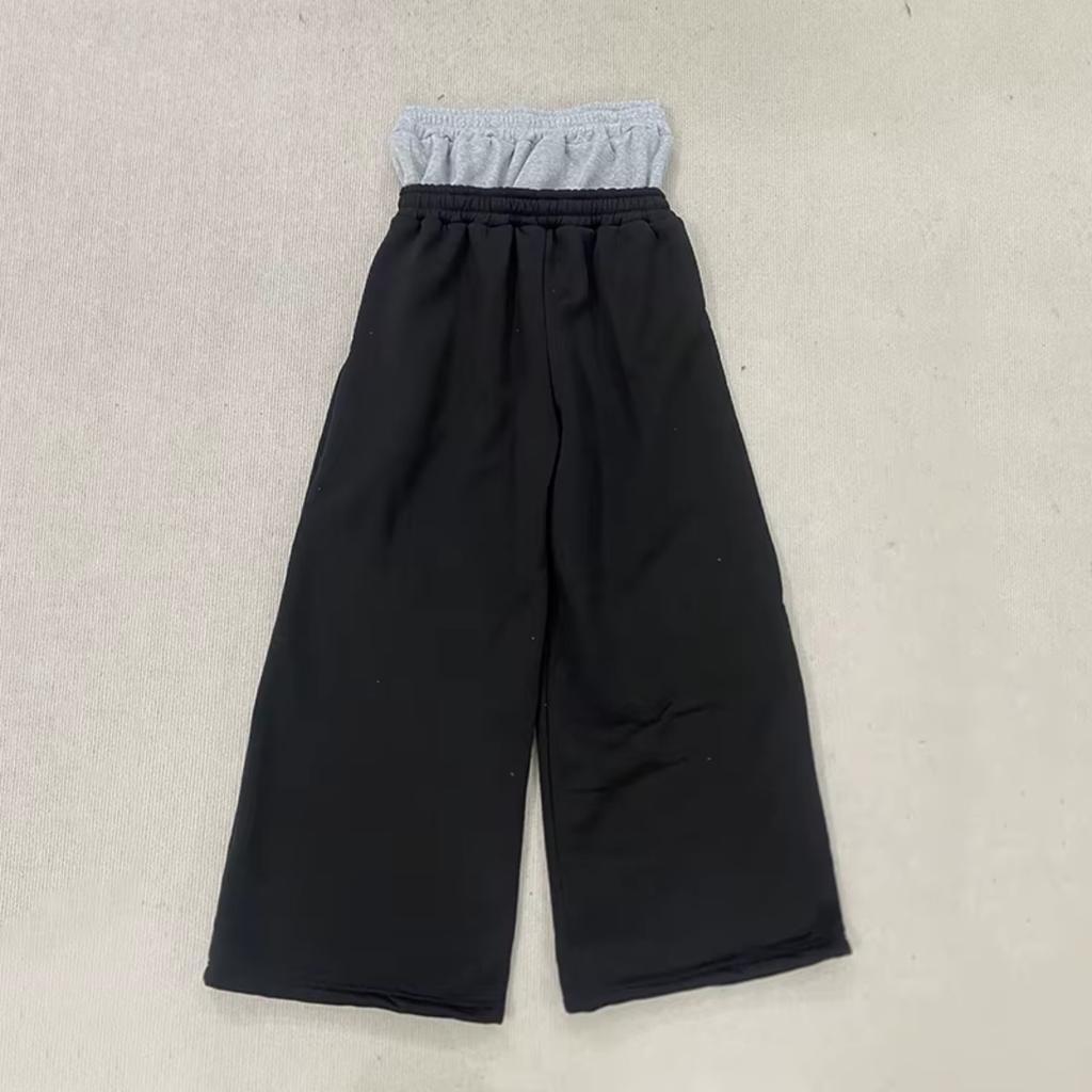 BeatStreet Y2K High-Waisted Printed Embroidered Street Guard Pants Spring Summer Casual Straight Leg Double Waist Design Fashionable