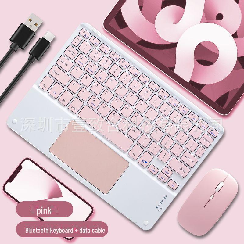 10-Inch Wireless Bluetooth Keyboard & Mouse Set for iPad, Mobile Phone, and Tablet