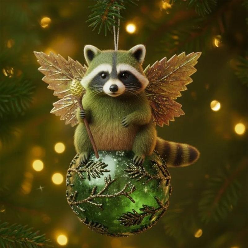 Portable Flat Acrylic Ornament With Hanging Rope For Simple Attachments To Trees Window And Seasonal Displays