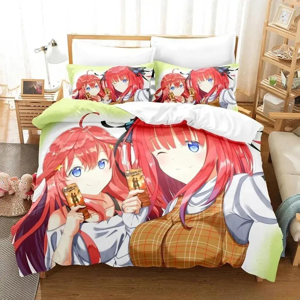 The Quintessential Quintuplets Bedding Set Single Twin Full Queen King Size Bed Set Aldult Kid Bedroom Duvet Cover Sets 3D Anime
