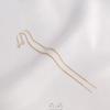 DIY U-Shaped Ear Wire: Handmade 14K/18K Gold & 925 Silver Chain-Shaped Studs - Color-Preserving Jewelry Accessories