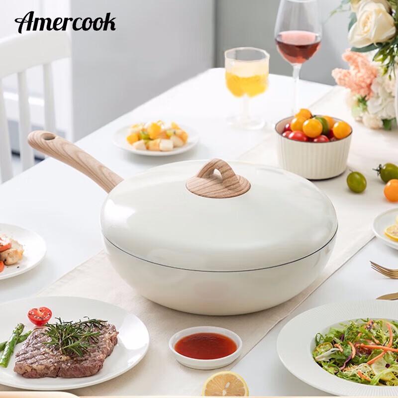 Amercook 30cm Maifan Stone Non-stick Wok