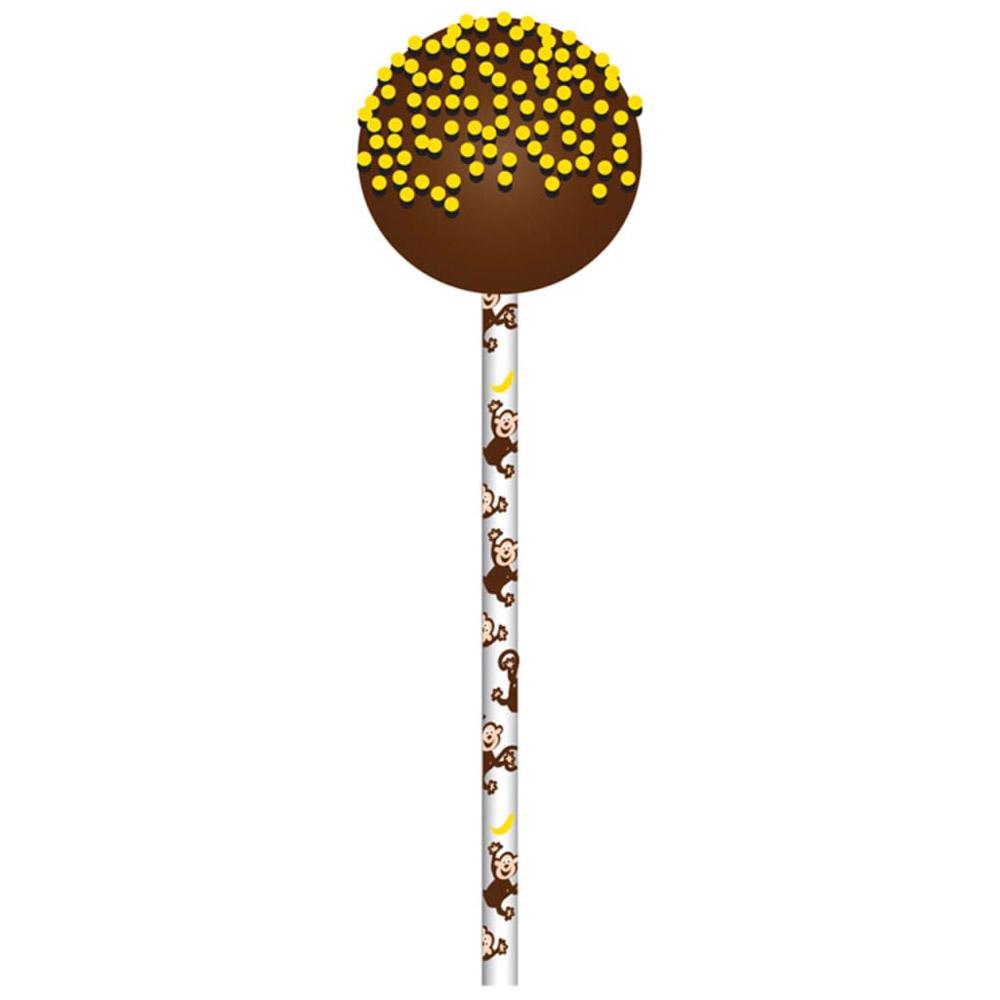 CCC Cake Pop Sticks 15cm 24pk (Monkey Bus)