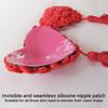 Women Sequins Tassels Nipple Cover Reusable Adhesive Pasties Breast Cover Lace Sticky Bra Chest Pad Lingerie Accessories