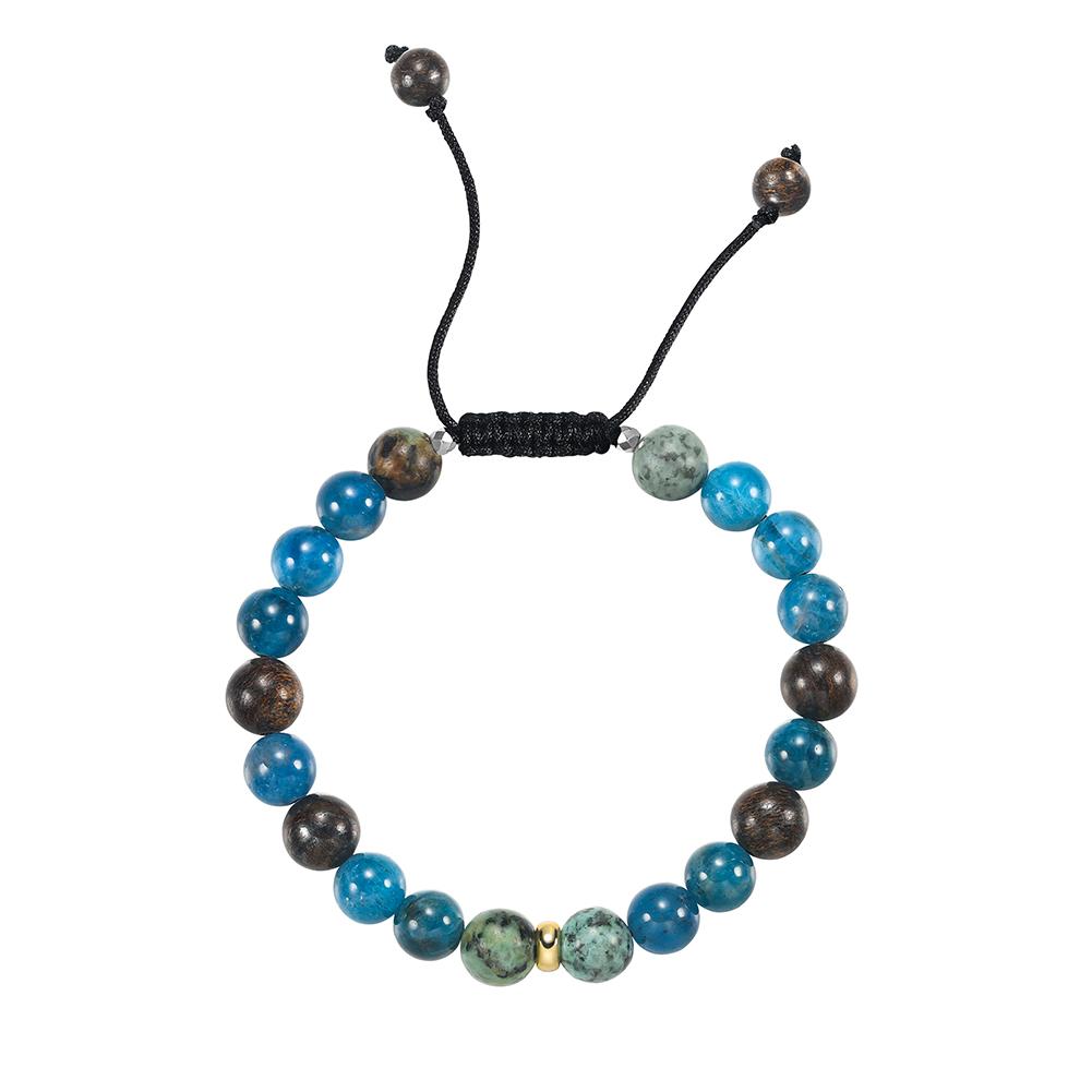 

EFFIE QUEEN Vintage Natural Turquoise Stone Bracelet Healing Crystal Ethnic Men Women Dainty Fashion Party Jewelry Gift GMB84