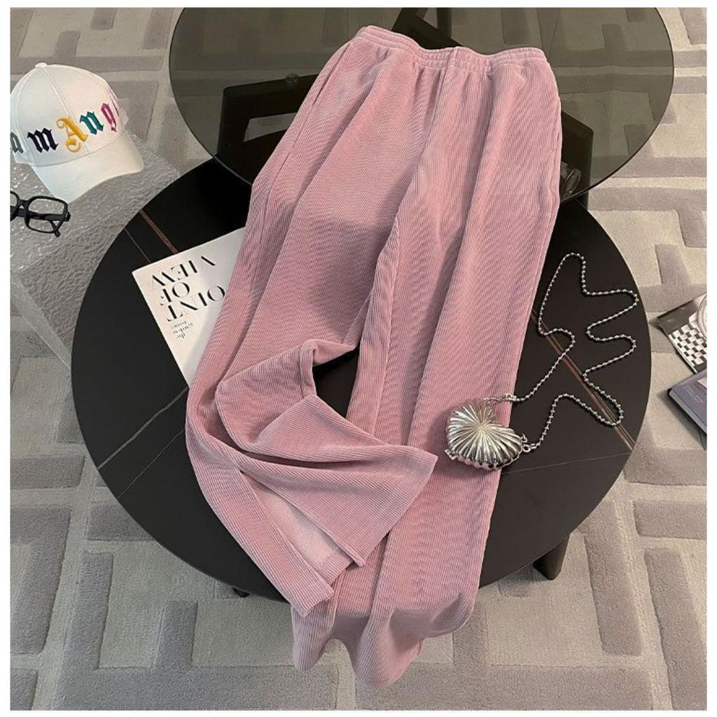 Casual, Sports Suit, Women's, Loose, Short, Hooded Top, Split, Wide Leg Pants, Two-piece Set